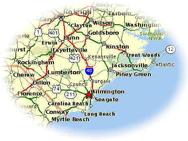 Wilm NC map